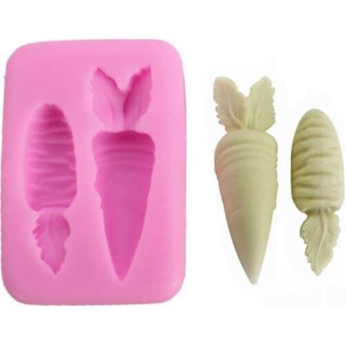 3D Carrot Food Grade Silicone Molds Fondant Cake Mould Chocolate Baking DIY Cake Mould Easter Mould