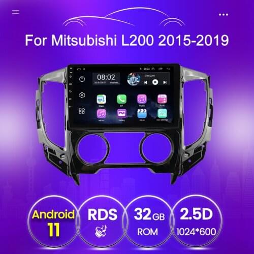 Car Radio For Mitsubishi L200 5 2015 2016 2017 2018 2019 Navigation GPS FM Multimedia BT Wifi Stereo Headunit 2.5D