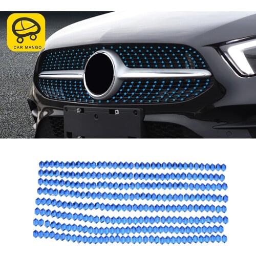 CarManGo Car Accessories Front Grille Spotted Trim Cover Sticker Stars Decoration for Mercedes-Benz A-Class W177 V177 2018-2021