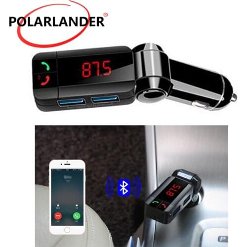 New Smartphone BluetoothMP3 Player Handsfree Car Kit Dual USB Charger FM Transmitter Handsfree with Micro SD/TF Card Reader
