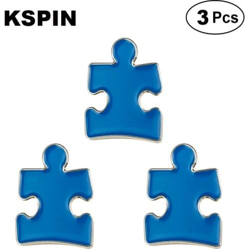 Puzzle Lapel Pin Brooches Pins Flag badge Brooch Badges