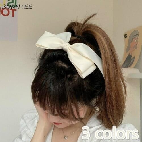Headwear Women Simple Pure Kawaii Accessories Hair Clip Hairpins BF Adult Hot Sale Daily Summer Japanese Style Bow Popular Sweet
