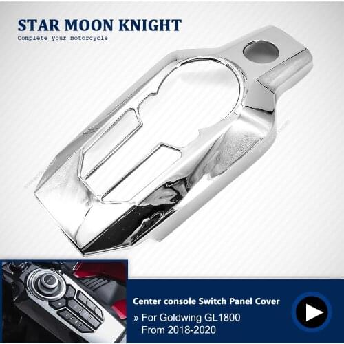 For Honda Goldwing GL 1800 GL1800 2018+ Chrome Central console button decoration Cover Center console Switch Panel Cover