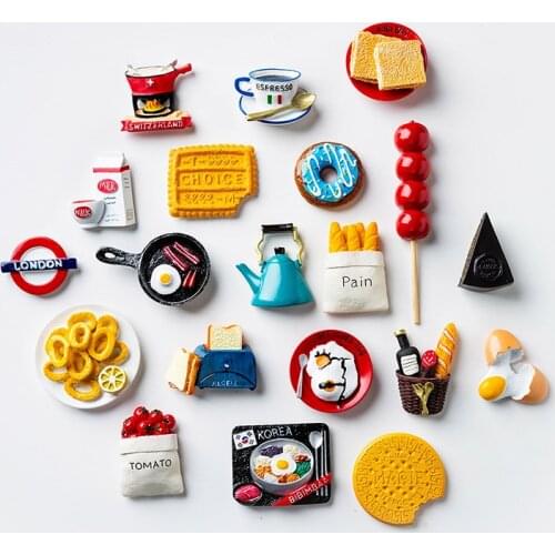 Personality creative refrigerator magnetic paste cartoon lovely magnet magnet 3d decoration magnetic paste home decoration gifts