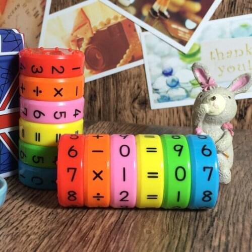 6 Pieces Magnetic Montessori Toddler Educational Toys Learning Creative Arithmetic Teaching DIY Assembling Puzzles Kids Gifts