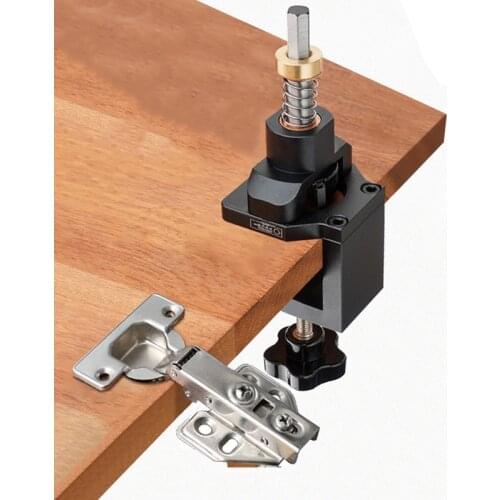 35mm Hinge Boring Jig Precision Hole Drilling Guide Locator with Forstner Bit Door Cabinets Hinge Hole Opener Woodworking Tools