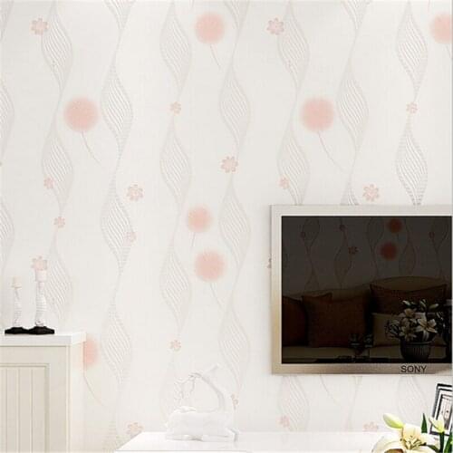 Beibehang papel mural Arrival Romantic Warm Dandelion Wedding Decor 3D Wallpaper Non-woven Wallpapers Mural Floral Wall Pape