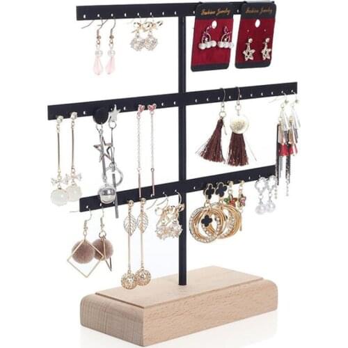 Earring Organizer Jewelry Display Rack Stand Dangle and Hook Earrings Haning Showcase for Home Decor