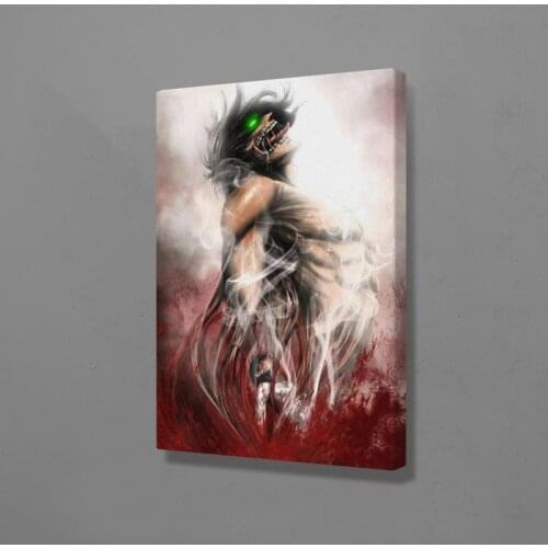Attack on titan Eren Jaeger Shingeki no Kyojin poster Canvas Wall Art Decoration prints for Home bedroom decor Painting