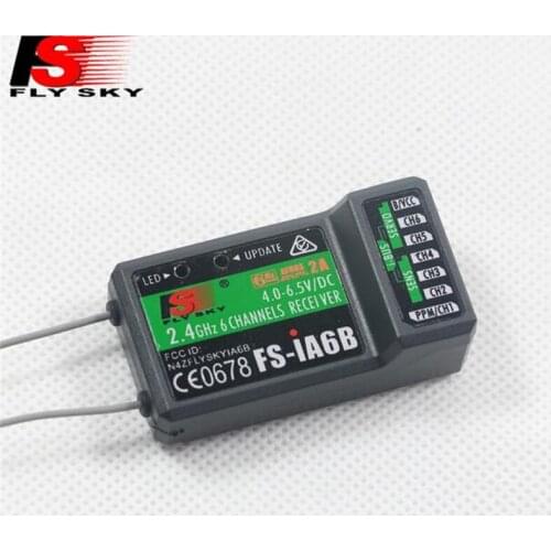 Flysky Receiver FS-iA6B FS-iA6 2.4G Receiver PPM with iBus for RC Drones Multicopter