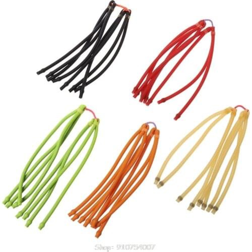 Slingshot Fishing Bands Shooting Fish Hunting Group Round Bands Latex Tube Replacement Elastic Powerful Catapult N25 20 Dropship