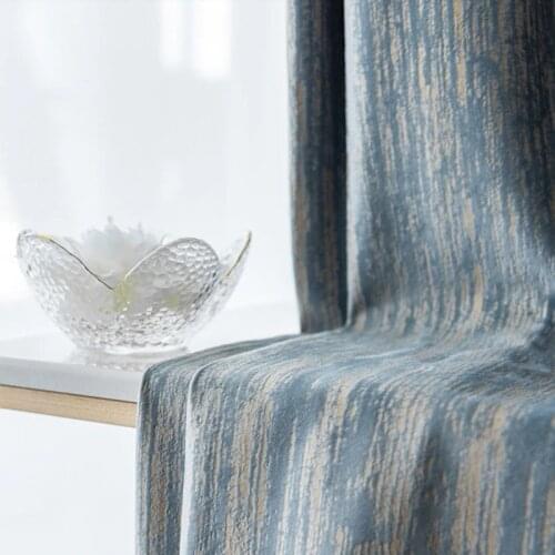 Luxury Blackout Curtains For Living Room Vintage Bronzing Thick Heavy Fabric Jacquard Embossed Velvet Window Drapes js235C