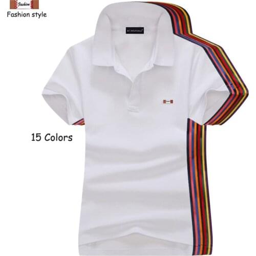 S-4XL 2020 Summer Womens Short Sleeve Polos Shirts 100% Cotton Casual Solid Color Ladies Lapel Tees Fashion Slim Female Tops