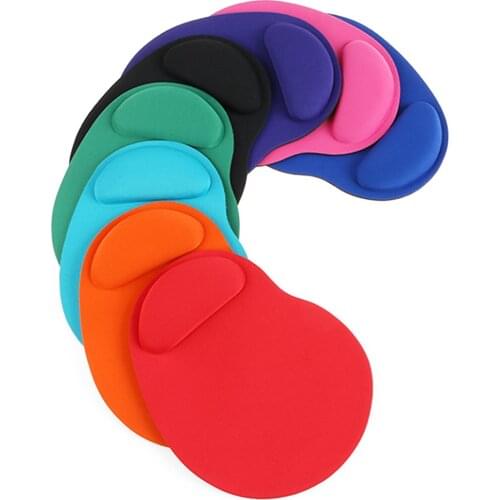 With Wrist Rest Mouse Pad Sponge Thicken Non Slip Ergonomic Comfortable Hand Support Home Office Desk Mat Laptop Cushion Soft