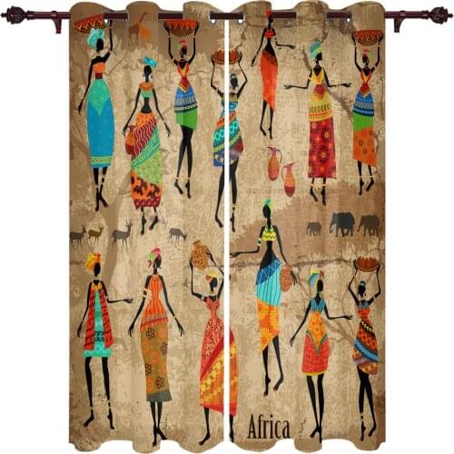 Patio Curtain Woman Folklore Vase Outdoor Curtain For Garden Patio Curtains Bedroom Living Room Kitchen Bath Room Panel Drape