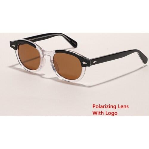 Top quality Johnny Depp Sunglasses Men Women Polarized Sun glasses Acetate Eyewear frame Driving Shades Brand Designer Z083-2