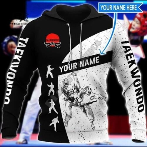 NewFashion Cosplay Martial Arts Sports Taekwondo Sportswear Tracksuit Harajuku 3DPrint Men/Women Funny Casual Jacket Hoodies A-8