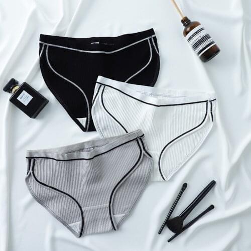 Hot women sexy panties cute pink kawaii strawberry soft girl plus size intimates accessories briefs seamless cotton satin set