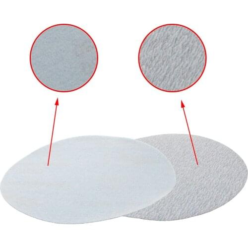 Utoolmart 10/20/50 Pieces of 6 inch Aluminum Oxide White Dry Hook Ring Sandpaper Grinding Disc Flocking Sandpaper 80/1000 Grit