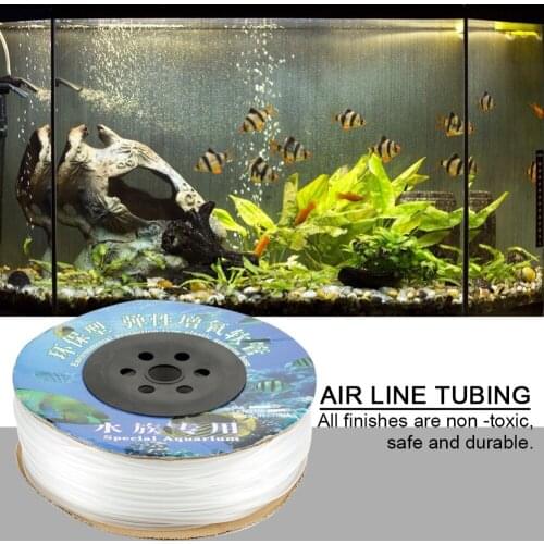 100M Aquarium PVC Air Line Tubing for Fish Tank Air Pump Aquarium Air Line Tubing Air Line Tubing
