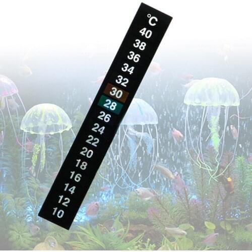 1/5pcs 10-40 Degrees Aquarium Fish Tank Liquid Thermometer Temperature Sticker Stick-on Digital Aquarium Accessories 2021 Hot