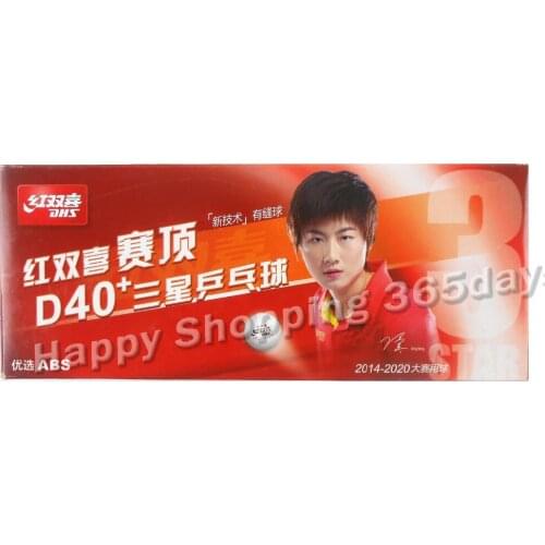 10x DHS D40+ 3Star preferred ABS White Table Tennis Balls