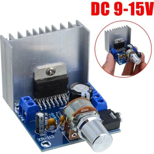 2.0 Stereo Digital Audio Amplifier Dual Channel Module Board AC/DC 9-15V TDA7297 2*15W Fit for Radios TV Speakers Parts