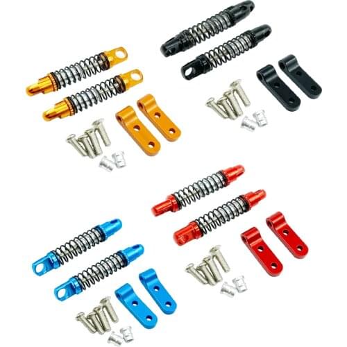 2pcs Alloy RC Car Shock Absorbers Damper Fit for WPL D12 Model RC Car Climbing Car Racing Car Spare Parts Upgrade