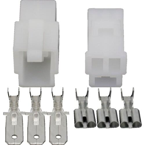 5 Sets 6.3 Automotive connector 3P connector terminal plastic shell socket DJ7031A-6.3-11/21 3P