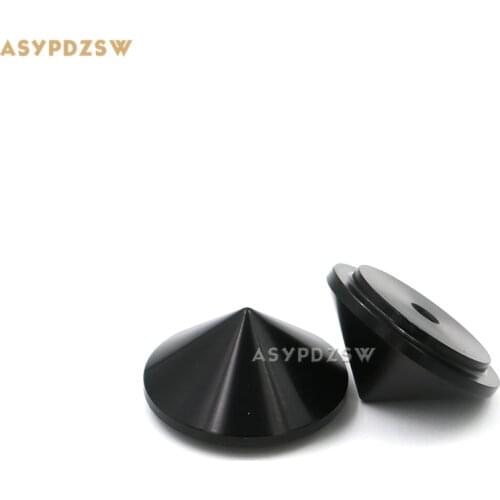 4PCS Aluminum black 29*16 Audio amplifier speaker feet CD player pads Shock spikes