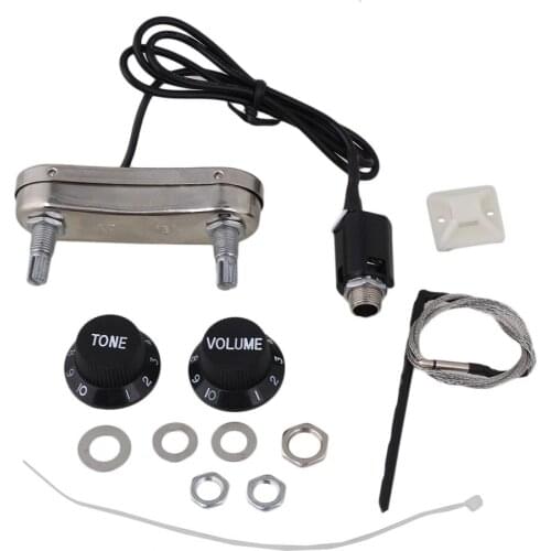 Acoustic Guitar 6-string Volume & Tone Control + Piezo Pickup