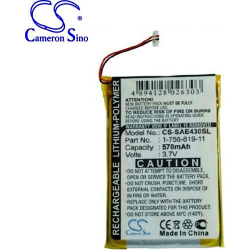 CameronSino for SONY NW-E435 NW-E435F NWZ-E436 NWZ-E436F NWZ-E436FBLK NWZ-E438FBLK NWZ-E438FPNK NWZ-E438FRED battery