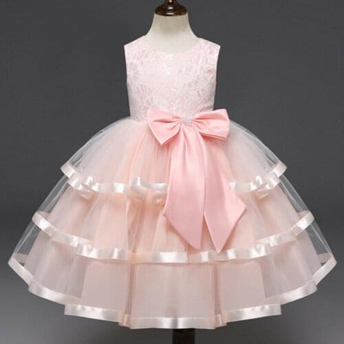 Kids Dresses For Girls Bridesmaid Elegant Princess Wedding Dress Party Formal