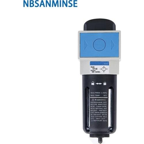 UF 1/4 3/8 1/2 3/4 1 Compressed Air Filter Air Preparation Units Air Source Treatment Units Auto Drain NBSANMINSE