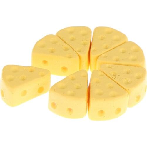 20PCS/Lot Dollhouse Miniature Food Mini Cheese Cake Dollhouse For Dollhouse Kitchen Accessories