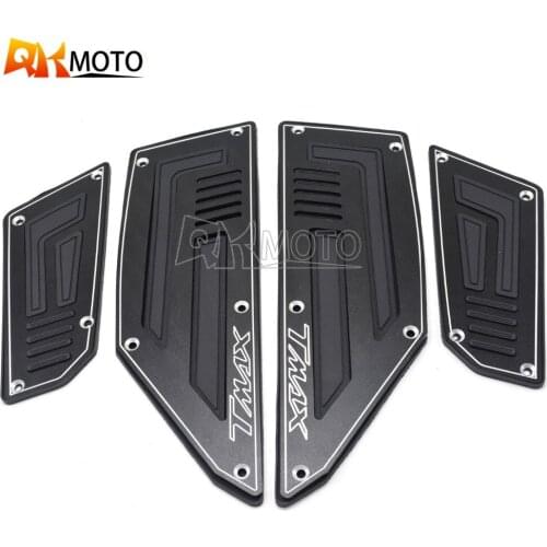 Motorcycle Accessories Front and Rear Motorcycle Footboard Steps Foot Pegs Plate for YAMAHA TMAX530 T-MAX530 TMAX 530 2012- 2016