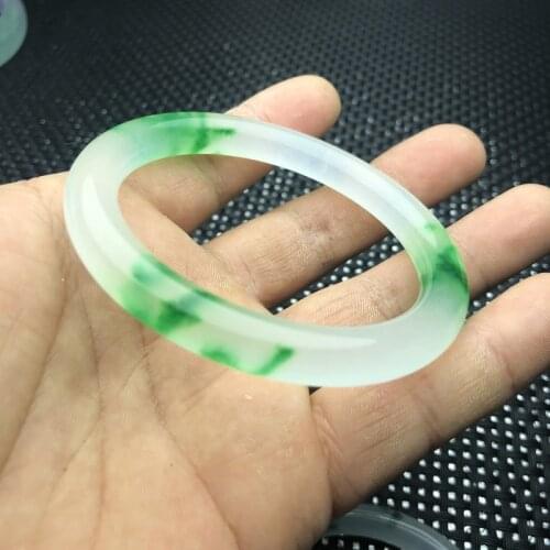 Natural Turquoise Hand Carved Round Jade Bracelet Fashion Boutique Jewelry Mens and Womens Floating Flower Jade Bracelet