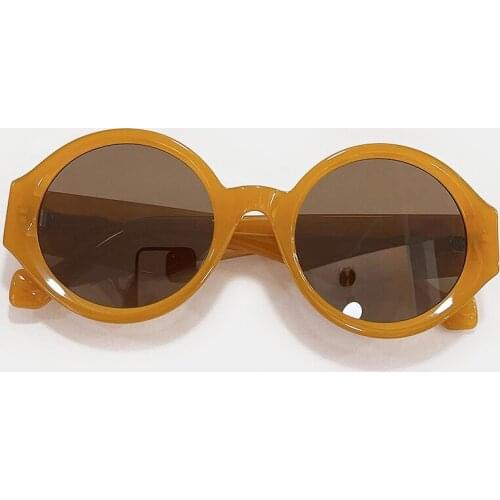 New Luxury Brand Women Men Sunglasses All-Match Small Round Mirror Gradient UV400 Protection Lens Eyewear Oculos De Sol Feminino