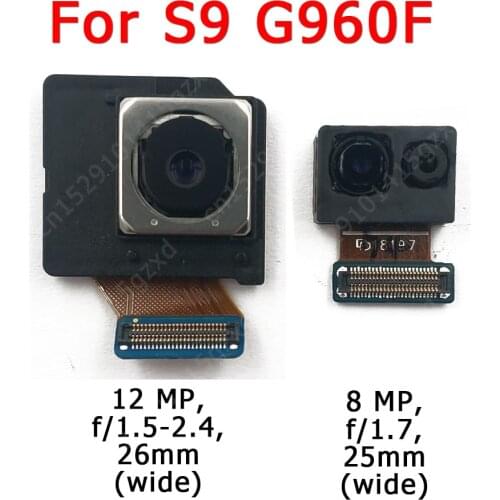 Original Front Rear Back Camera For Samsung Galaxy S9 G960 Main Facing Frontal Selfie Camera Module Flex Replacement Spare Parts