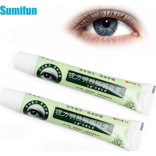 Sumifun 25g Original Eye Care Ointment For Red Bloodshot Eye Fatigue Dry Improve Eyesight Chinese Herbal Extract Eye Care Cream