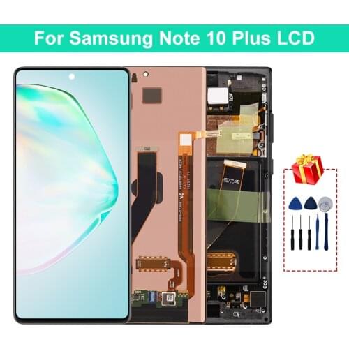 Original Note 10 Plus Display For Samsung Galaxy Note 10 Plus LCD Display Touch Screen Digitizer Replacement N975 N9750 LCD