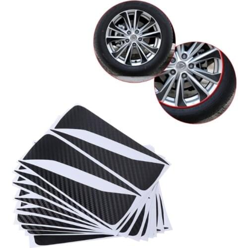 QILEJVS Carbon Fiber Car Wheel Rim Hub Stickers For Nissan Qashqai j11