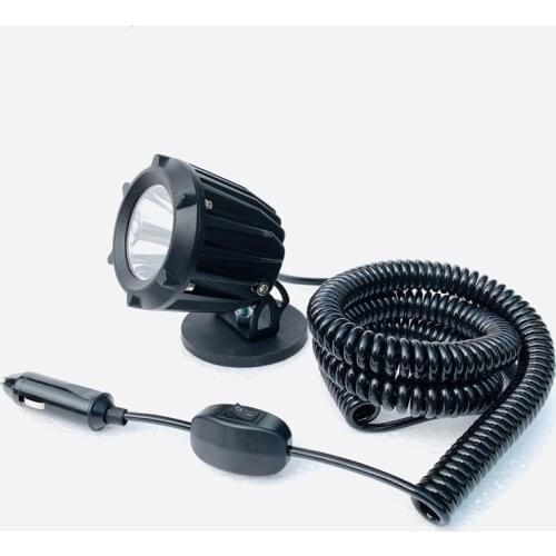 Rubber Magnet Mounts 25W Led Offroad light Car driving spot light 4x4 ATV Truck Rescue Search Camp Hunting fishing Boat light