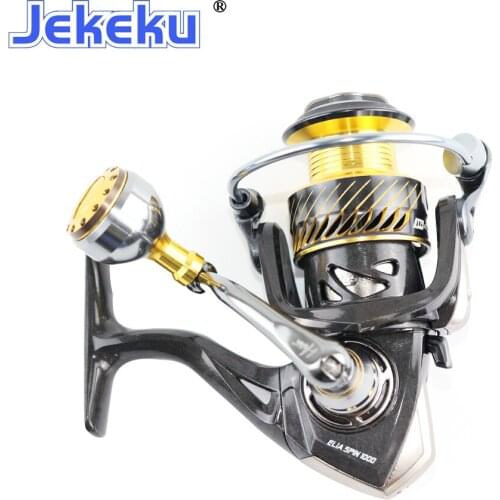 JEKEKU NEW Double Spool Spinning Fishing Reel Metal Handle EVA Knob 10+1 BB 6.2:1 Fishing Coil Max Drag 12kg for Freshwater