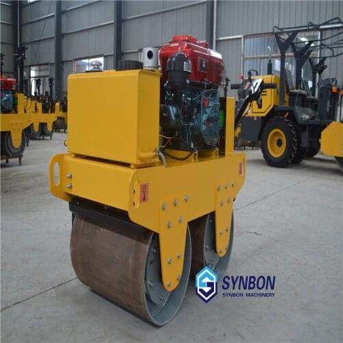 SYNBON SY201S Walk Behind Desiel Double Drum Compactor Road roller mini roller hydraulic vibration road roller