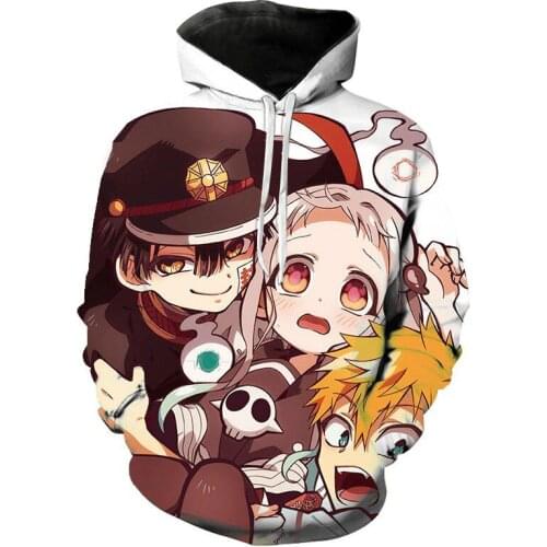 Toilet Bound Hanako Kun Anime 3D Print Men Women Fashion Hoodies Harajuku Sweatshirts Streetwear Tracksuit Unisex Girls Clothing