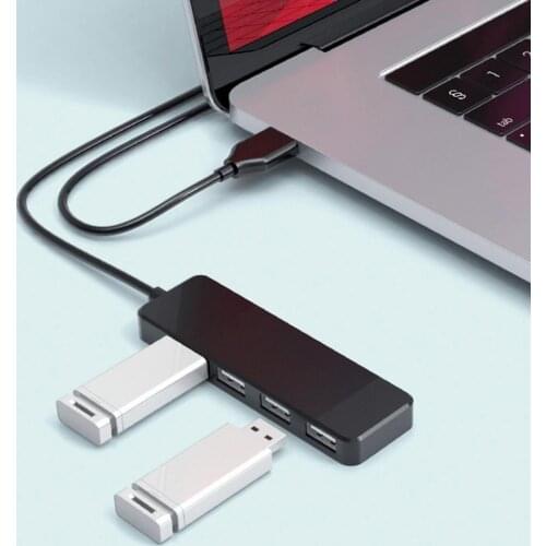 USB Hub 4-port High Speed USB2.0 480Mbps Compact Power Switch for Laptop 2021