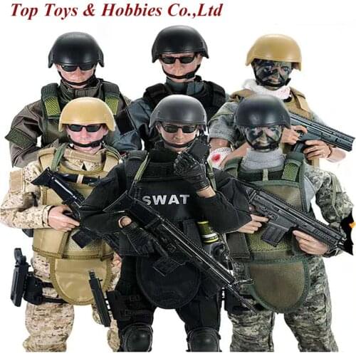 In stock Full Set doll 1/6 action figure military SWAT soldier Uniform Military toy Soldiers set military figure with Box