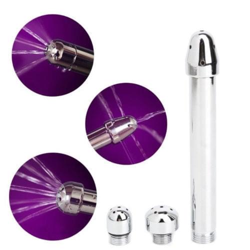 Shower Enema Water Nozzle 3Style Head Anal Douche Vaginal Clean Kit Cleaner Toys