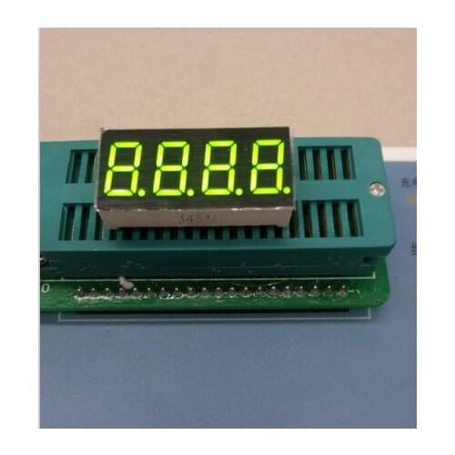 100pcs Common anode/ Common cathode 0.36 inch digital tube 4 bits digital tube led display 0.36inches yellow-Green digital tube